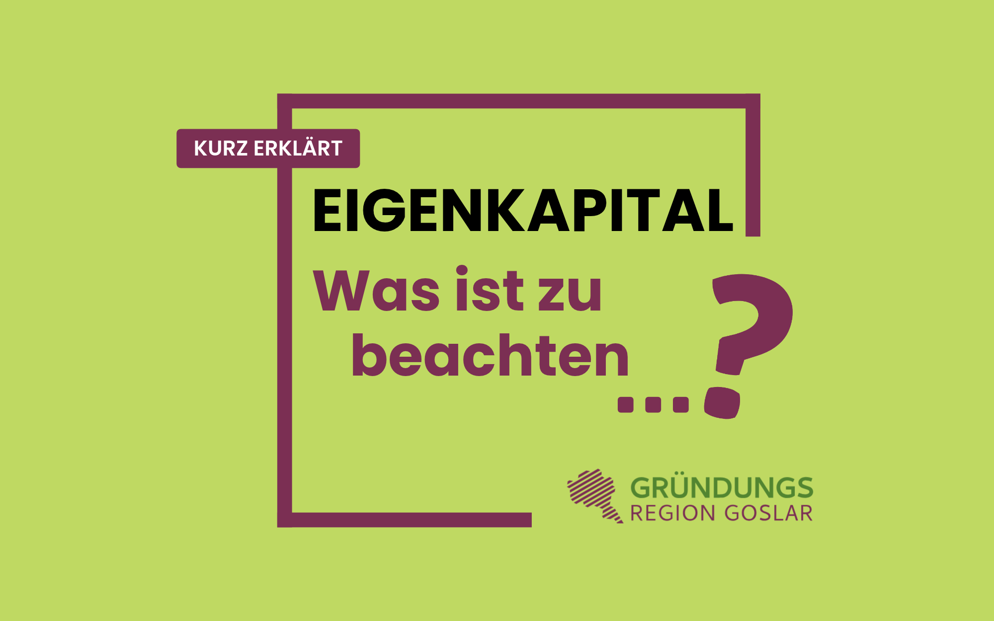 Tipps und Infos zum Eigenkapital als Fundament einer Gründung.